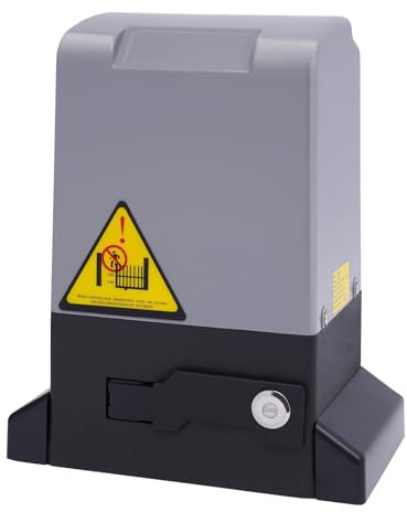 750w Electric Sliding Gate Opener1600kg/3527lbs Automatic Sliding Gate Drive, Automatic Door Opener Motor Driveway Security Kit, with 2 Remote Controls and 2 Keys