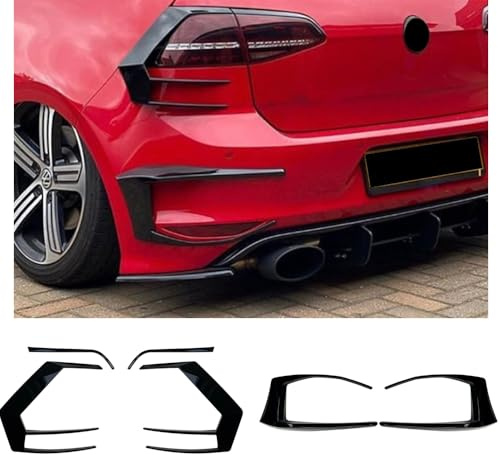 1 Set Car Rear Side Spoiler Fog Light Cover For VW Golf 7 GTI R GTD MK7 R400 2013-2016