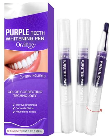 Keero 3 Penne Gel Sbiancante per Denti Bianchi,Penna Sbiancante Denti professionale Teeth Whitening Bianchi Gel Rimuove Macchie e Tartaro