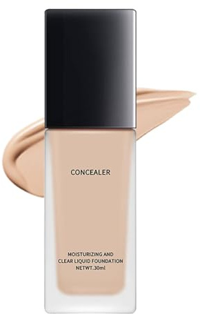 Foundation for Women Over 60, Waterproof Full Coverage Foundation for Mature Skin, Face Foundations, Soft Matte Oil Control Concealer, Lightweight and Long Lasting Makeup (Natural)