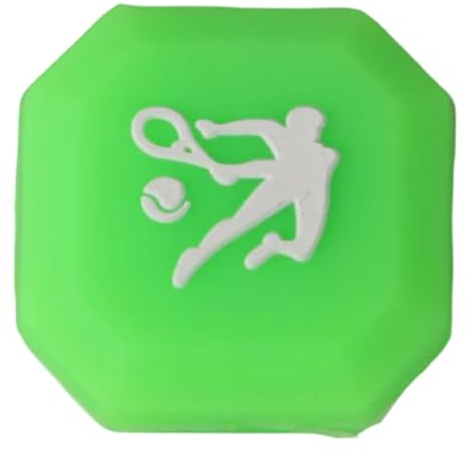 predolo Amortisseur de Vibrations pour Raquette de Tennis, pour Un Meilleur contrôle, Ornement, Jeu, Joueur, éviter Les Vibrations, Amortisseur, Vert Fluorescent