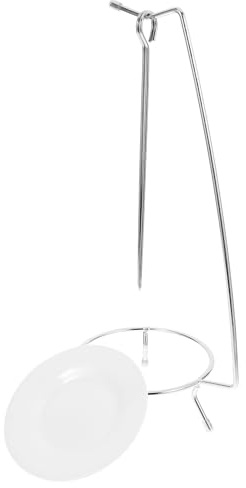 BESPORTBLE Supporto per Spiedini in Acciaio Resistente per Barbecue Griglia per Arrosti Multiuso con 2 Aghi Accessorio Portatile per Grigliate all'Aperto e Campeggio