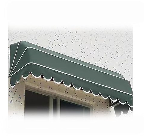 Auvent rétractable avec protection UV et protection contre la pluie pour café, restaurant, vendeurs ambulants, vert, 60 x 60 x 60 cm, résistant aux intempéries.