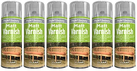 Gigzo Land Clear Varnish Spray 200ml - Professional Matt Finish - All Purpose Interior & Exterior Protection - Wood Paint Sealant, Scratch & Moisture Resistant, 5 Pcs