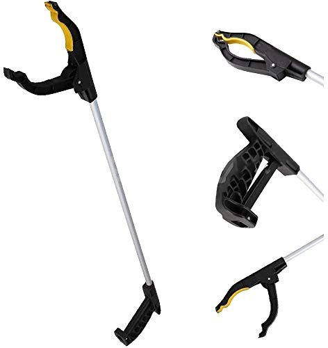 4 X GardenersDream 76cm Litter Picker Rubbish Debris Long Handy Mobility Aid - Reaching Assist Tool for Trash Pick Up, Litter Picker, Garden Nabber, Disabled, Arm Extension