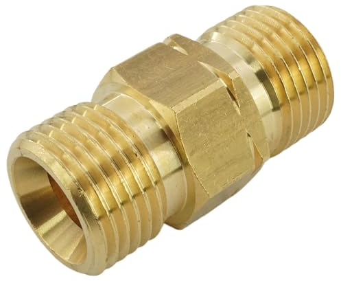 Fittingstore - Messing Doppelnippel mit Rechtsgewinde/Linksgewinde, PN 16, Adapter, Linksgewinde (G 1/4 LH x G 1/4 LH)