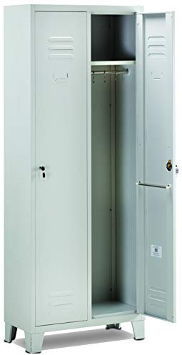 Linea Garden Friend A1844012 Armoire vestiaire 2 Places, 180 x 33 x 68,5 cm, Gris