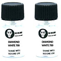 SD COLORS Diamond White 799/9799 Lackstift-Reparaturset, 15 ML, Pinsel mit Kratzabsplitterungen, Farbcode 799/9799 Diamond White