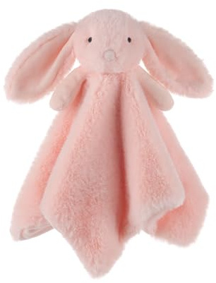 Apricot Lamb - Schlaf-gut-Rosa Hase Schmusetuch Plüsch Komfort Kuscheltier für Babys - weich & waschbar - Kaninchen 35 cm