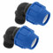 Codo de Compresión para Tubería de Polietileno 25 mm x 3/4 Macho de 90 grados - 2 piezas - Accesorios de PP MDPE PN16 - Conectores de Aqua para Tuberías de Polietileno PE80, PE100 – SmartProduct