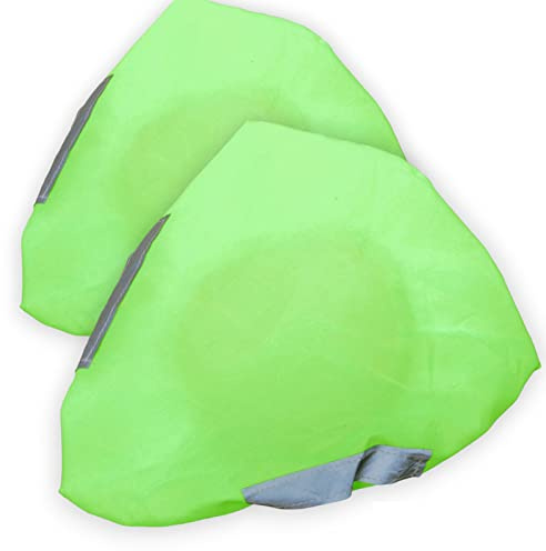all-around24 Fahrradsattel Abdeckung 2 Stück wasserdicht Sattelbezug wasserdichte Fahrradsattelabdeckung Fahrrad Sonnenschutz und Staubdicht Regenschutz Sattelschutz Überzug (Neon-Gelb, 2 Stück)