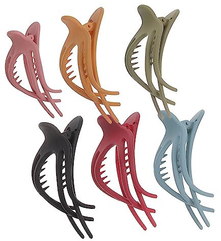 minkissy 6pièces Pince à Cheveux Large Accessoires Élégants Pour Filles Adolescentes Clips à Griffes Résistants Idéaux Pour Coiffures Variées Et Usage Quotidien