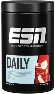 ESN Daily, Apple Cranberry, 480 g | Mit Glutamin, Creatin, Collagen & L-Leucin - made in Germany