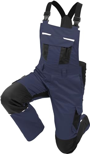 Qualitex iND Latzhose Cargo Arbeitshose Stretch Flex Workwear Herren Premium
