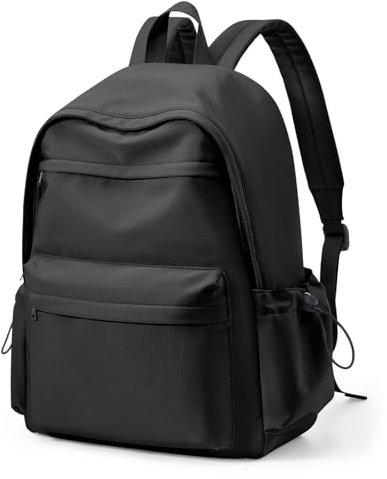 HYC00 Schulrucksack Teenager Mädchen Schultaschen Causal Daypacks Damen College Rucksack Leichter Rucksack Mädchen Teenager Schule Schultasche Wasserdicht Laptop Rucksack 14 zoll Backpack,Schwarz