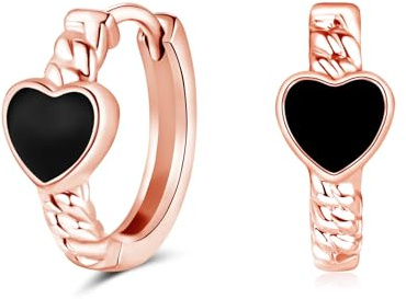 Cangall 925 Sterling Silber Creolen Klein - Hypoallergen Ohrringe für Frauen, Mädchen und Unisex - Schlafen Knorpel Huggie Kreolen