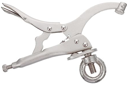 IWOWHERO 9-inch Drill Press Locking Pliers Heavy-Duty Drill Fixing Clamp for Bench Press with Quick-Set Hold Down Function Suitable for Workshop and Woodworking Tasks