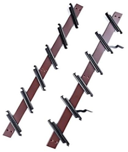 be hide Meccanismo per persiane orientabili Comando per persiana lamelle, Guide 86 cm Marrone Kit per lamelle in Vetro Sistema per terrazze e balconi per Finestra