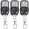 SMCEHEYA 3 pcs Universal Garage Door Opener Remote 433mhz Electric Gate Fob Universal Cloning Wireless Alarm Remote Control Key Fob for Car Garage Door Gate Universal Garage Door Opener Remote Cloning