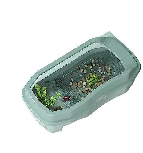 Aquarium Aquarium, Schildkrötenbecken mit Sonnendeck, kann Wasserpflanzen züchten, kleines Aquarium, Schildkrötenbox, große Heimtierfütterung, um ein Entkommen zu verhindern Aquarium(Klein)