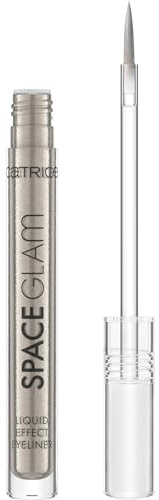 Catrice Space Glam Liquid Effect Eyeliner, Nr. 010, Silber, langanhaltend, Expressergebnis, hochpigmentiert, vegan, ohne Mikroplastikpartikel, Nanopartikel frei, ohne Parfüm, 1er Pack (1.4ml)