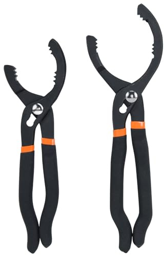 CENWOTL Lot de 2 Clés à Filtre à Huile Réglables 25,4 cm et 30,5 cm - Pince et Outil de Retrait