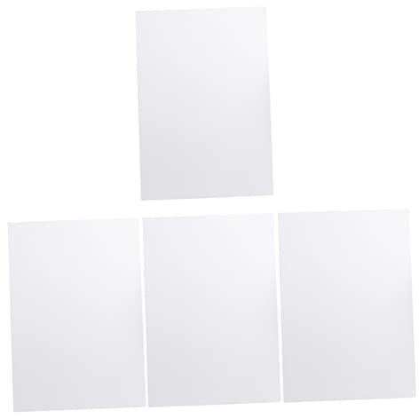 Schmierpapier Schreibblock Papier Weiß Augenschutz Einschulung Feier | Praktische Blanko Blätter, für Kinder und Schüler, Selbstgemacht Geeignet, Modernes Format, 4 Stück Packung