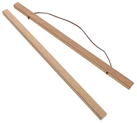 Cabilock Porte-affiche Magnétique 41 Cm Cadre En Bois Massif Tige De Suspension Pour Peinture Décoration Murale