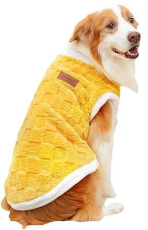 Pqahffowr Pull d'hiver chaud pour grands chiens, vêtements pour animaux de compagnie, manteau Golden retriever, sweat-shirt pour animaux de compagnie, pull pour chiot, taille XXL