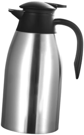 LALADEFIEE Jarra Térmica Inoxidable con Mango Hervidor de Agua Aislado para Uso Doméstico y Senderismo Conservación de Calor de Horas Diseño Elegante y Práctico