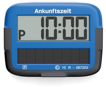 Needit Park Micro Solar - Disco de estacionamiento electrónico (12 Meses sin luz, con Pantalla de fácil Lectura, 9,6 mm)