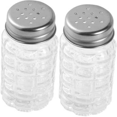AUTSUPPL Saleros y Pimenteros De Cristal Mini Dispensador De Condimentos Para Cocina Botella De Condimento y Pimentero Transparente
