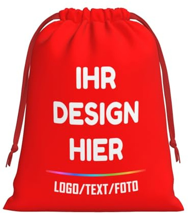 Personalisiert Weihnachts-Geschenkverpackung Selbst Gestalten Mit Bild Text Namen Logo Foto Geschenktasche&Gift Bag Umweltfreundlicher Beutel FüR Geburtstag, Weihnachten, Party M