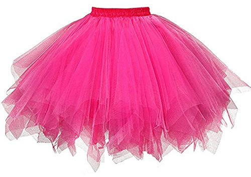 Mehrlagiger Roter Tüllrock Damen Kinder Tütü Rock Ballett Petticoat Tanzrock Kostüm Party Fasching Bühne Outfit Festliches Kleid Mädchen Tüllrock Lang Rotes Tütü