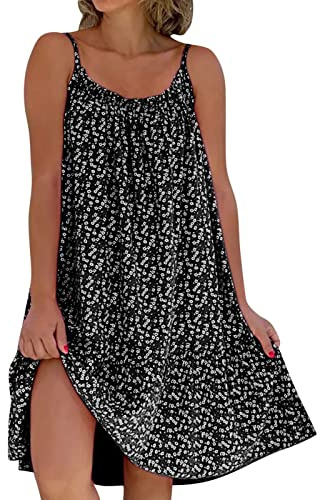 Vestito Donna Estivo Vestiti Donna Estivi Vestito Lungo Elegante Eleganti Abiti Lino Abitino Lunghi Curvy Vestitini Moda Mare Copricostume Corto Corti 4XL Abito da Casa Cotone Taglie Forti