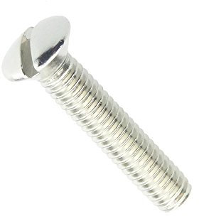 Linsensenkschraube mit Schlitz DIN 964 Messing galv. vernickelt M 6 x 20-200 Stück