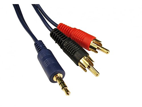 Alida Systems Kenable™ - Cavo schermato da jack a doppio RCA, connettori placcati in oro 24k, lunghezza 20 m