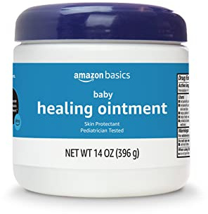 Amazon Basics Healing Ointment for Babies, Skin Protectant for Dry or Cracked Skin, Pediatrician Tested, 14 Ounce, 1-Pack (Previously Solimo)