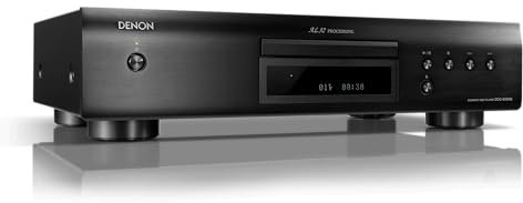 Denon DCD-600NE Compact CD Player in a Vibration-Resistant Design | 2 Channels | Pure Direct Mode | Pair with PMA-600NE for Enhanced Sound Quality | Black