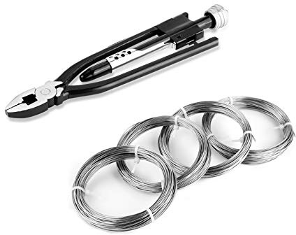 Lock Wire Pliers 9inch Lock Wire Twisting Pliers Aircraft Safety High Carbon Steel Lockwire Twisting Plier for Aircraft & Industrial Use