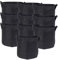Intirilife 10x sacchetto per piantine in tessuto di pile 20 litri -5 galloni 30 x 25 cm- vaso per piante con maniglie per il trasporto in giardino,in serra -sacchetto per fioriere sacchetto per piante