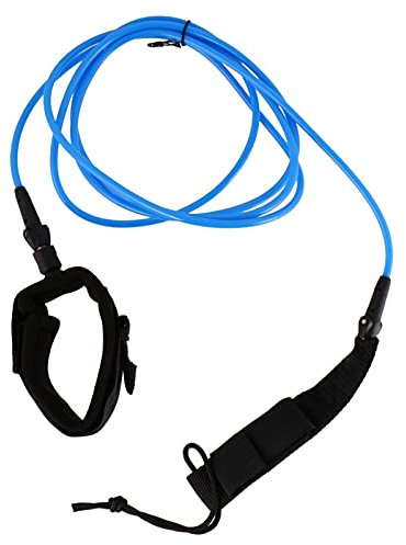 RH-HPC Surf Leine 4-12 FT Surfbrettleine 5,5 Mm Surfen Von Beinseil Mit Knöchelriemen Surfbrett Leine String SUP Leash. (Color : 7feet Blue)