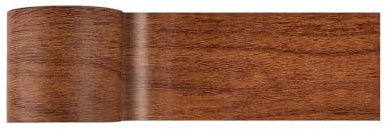 SEIWEI Cinta adhesiva de reparación, grano de madera realista, impermeable, multiusos, para muebles, puerta, suelo, 5,7 cm x 4,57 m, 1 rollo, color chocolate