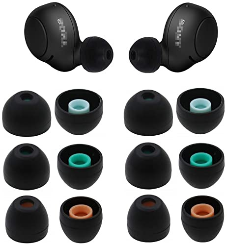 JNSA Lot de 6 Paires d'embouts de Rechange en Silicone pour écouteurs Sony WF WI MDR Series compatibles avec Les écouteurs Intra-Auriculaires Sony WF-1000XM4 WF-SP800N WF-1000XM3 MDR-XB50AP WI-C310
