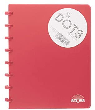 ATOMA Notizbuchsystem - Dots - A5 - rot