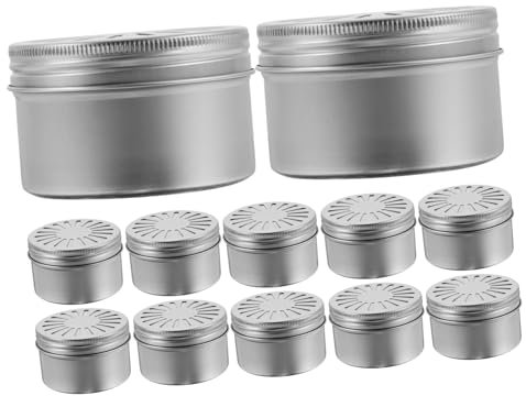 TOPBATHY 12Er-Box Welpenduft-Arbeitsdosen Keksdosen Luftverteiler Diffusor Leerer Duftboxen aromatisch Alu-Box Leere Dose Halterung Aufbewahrungskiste