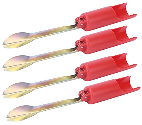 Angelrute Krawattenhalter, 32 cm Rot Faltbar Rutenständer, Angelrutenhalter Bodenständer für Angelruten Bodeneinsatz Ständer Stangenhalterung Tackle Zubehör für See, Fluss, Strand(4er Set)