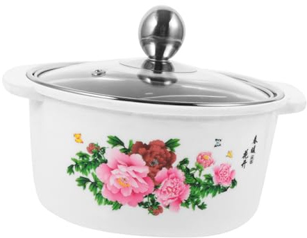 Ciieeo Pentole in Acciaio Per Zuppa Pentole Con Coperchio Trasparente Da Cucina Compatte Per Fornelli Per Pasta e Latte