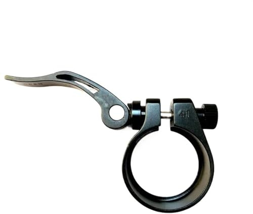 Legierung Sattelklemme,Fahrrad Sattelklemme Aluminiumlegierung Fahrrad Sattelstützenklemme 35 38 40 40,8 41 mm Fahrrad Radfahren Sattelstützenklemme Schnellspanner Fahrrad Ersatzteile(Color:35mm black