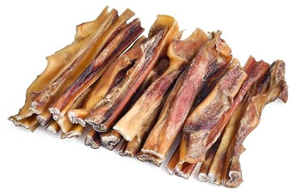 Kaureks Natur Hundeleckerlies, Rinderkopfhaut Sticks mit Fleisch 1000g ca. 15 cm Kopfhaut Stangen für Hunde, wie schweineohren